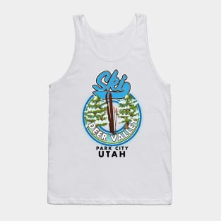 Deer Valley Park City Utah Ski logo Tank Top